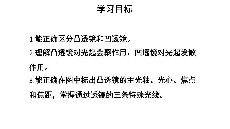 初中物理新人教版八年级上册第五章第一节 透镜教学课件2024秋第2页