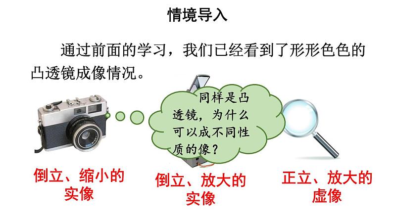 初中物理新人教版八年级上册第五章第三节 凸透镜成像的规律教学课件2024秋第4页