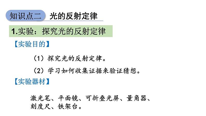 初中物理新沪科版八年级全册第三章第一节第二课时 光的反射教学课件2024秋第8页