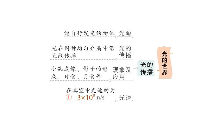 初中物理新教科版八年级上册第四章 光的世界复习提升作业课件2024秋第2页