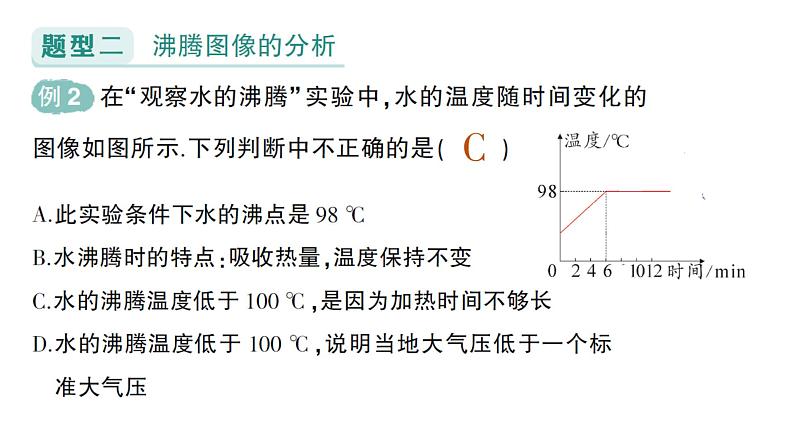 初中物理新教科版八年级上册第五章专题四 物态变化的图象作业课件2024秋第5页