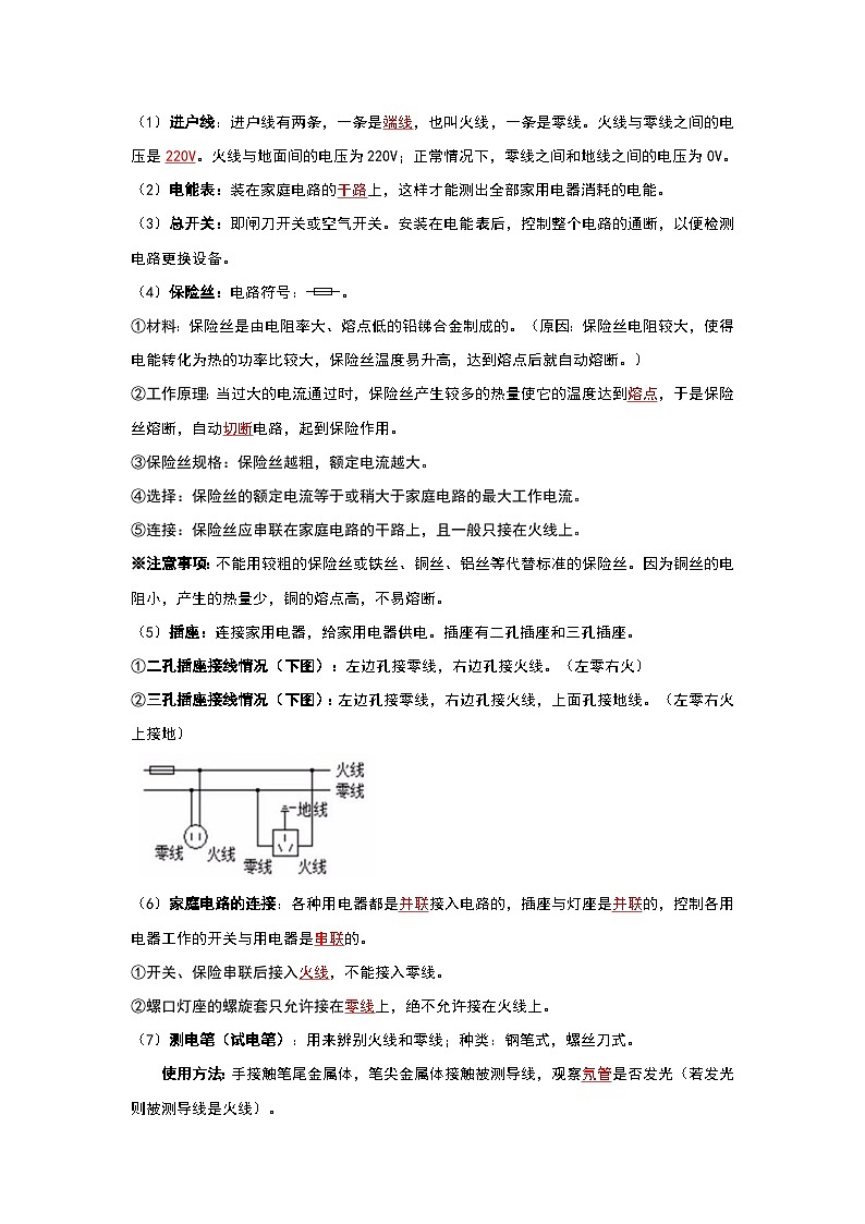 第19章 《生活用电》考点专项复习（解析版）第2页