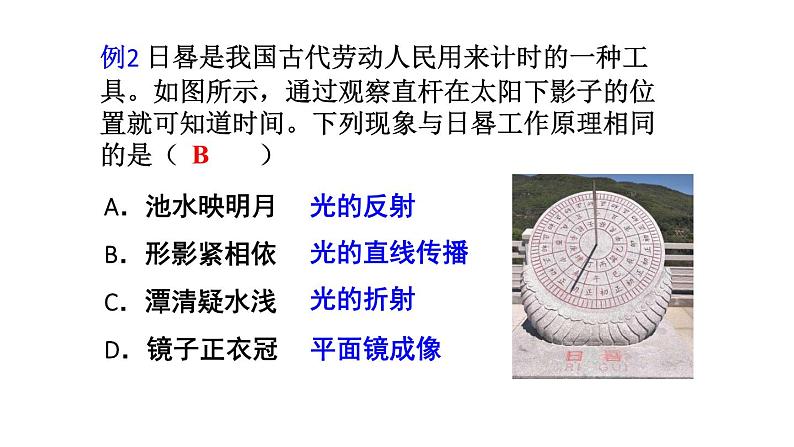 初中物理新人教版八年级上册第四章 光现象复习总结教学课件2024秋第6页