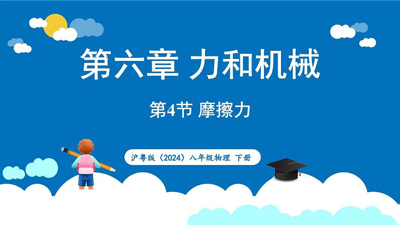 沪粤版（2024）物理八年级下册--6.4 摩擦力（课件）第1页