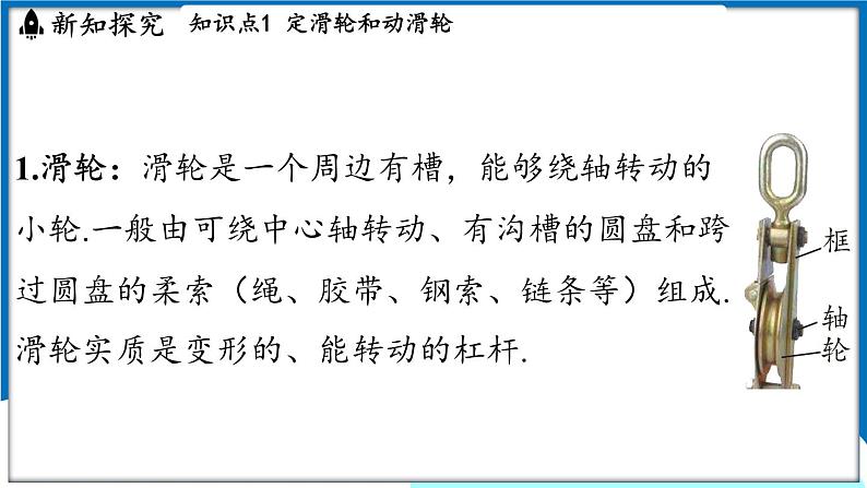 沪粤版（2024）物理八年级下册--6.6 滑轮（课件）第3页