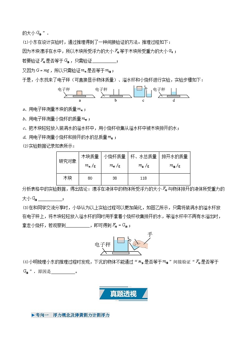 专题10  浮力及浮沉条件的应用（考情聚焦+中考新考法+真题透视3大考向+新题特训）（原卷版）第3页