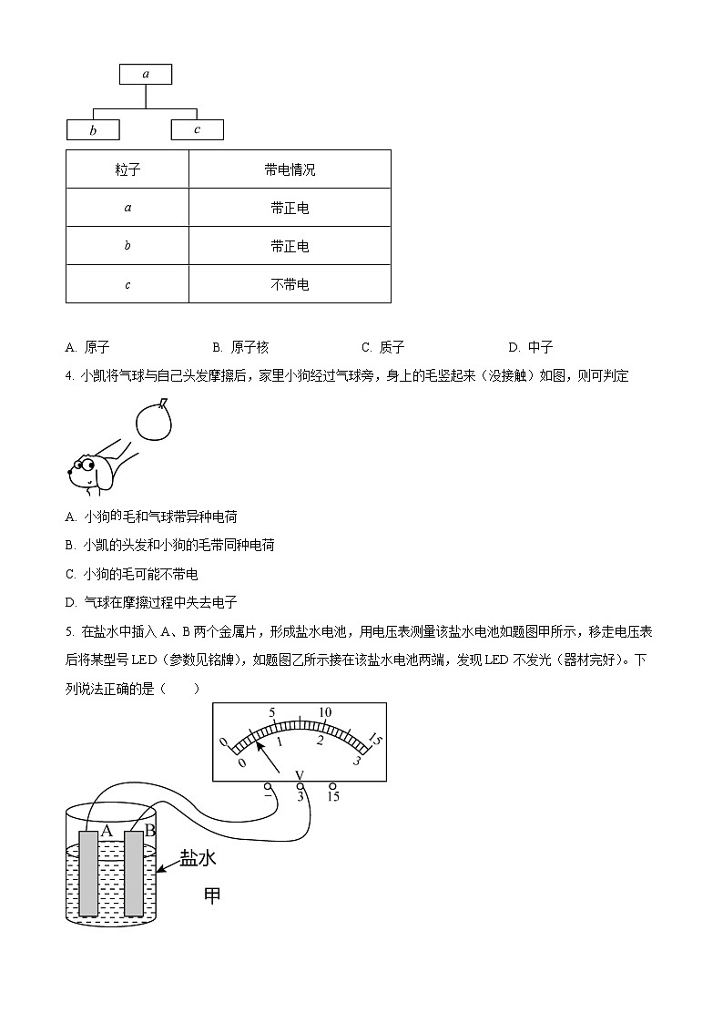 广东省广州市天河区华南师范大学附属中学2022--2023学年九年级上学期期末训练物理试题第2页