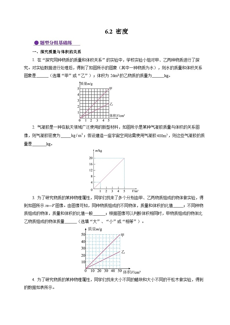 6.2 密度（分层作业）（原卷版）第1页
