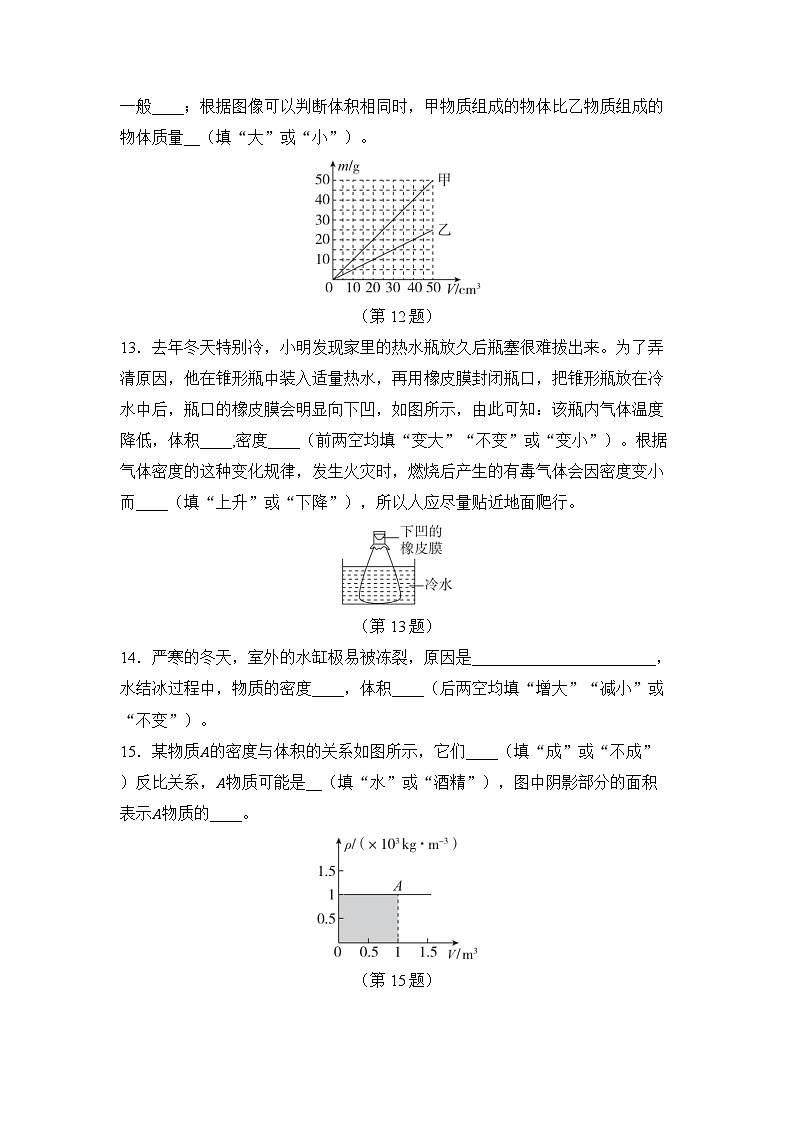 第六章 物质的物理属性 章节综合测试（试卷）-2024-2025学年苏科版（2024）物理八年级下册第3页