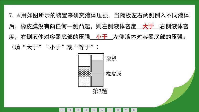 9.2 液体的压强  课件  2024-2025学年人教版物理八年级下册第8页