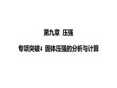 人教版（2024）物理八年级下册第九章 压强专项突破4 固体压强的分析与计算课件