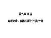 人教版（2024）物理八年级下册第九章 压强专项突破5 液体压强的分析与计算课件