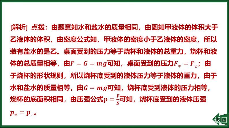 人教版（2024）物理八年级下册第九章 压强专项突破6 固体压强和液体压强的综合课件第8页