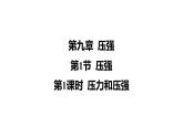 人教版（2024）物理八年级下册第1节 压强-第1课时 压力和压强课件