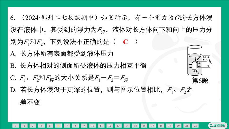 期末复习专题 专题（五）　浮　力  课件2024-2025学年 苏科版（2025）物理八年级下册第8页