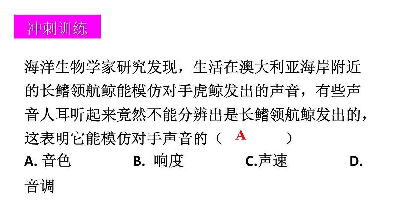 初中物理新北师大版八年级上册第三章 声现象整理与复习教学课件2024秋第7页