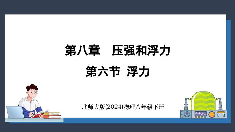 北师大版（2024）物理八年级下册----8.6 浮力(课件）第1页