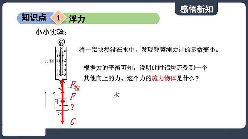 北师大版（2024）物理八年级下册----8.6 浮力(课件）第7页