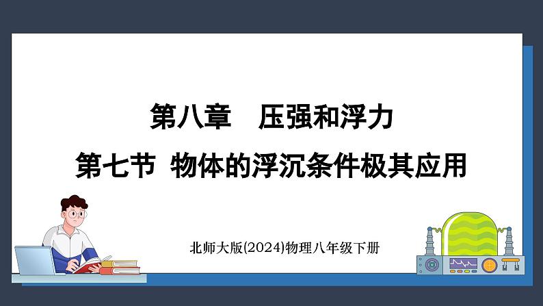 北师大版（2024）物理八年级下册----8.7 物体的浮沉条件极其应用(课件）第1页