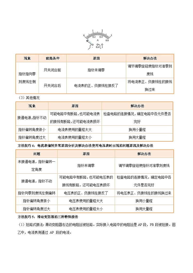 专题13 电学基础（5个易混易错 7大 技巧 典例精析 6大模块梳理）-2025年中考物理一轮复习知识清单（原卷版）第3页