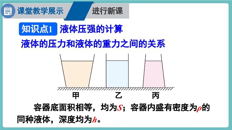 第2课时 液体压强的计算及应用第3页