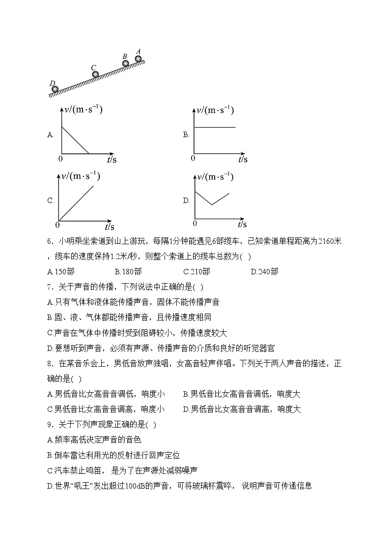 湖南省岳阳市临湘市2024-2025学年八年级上学期11月期中考试物理试卷(含答案)第2页