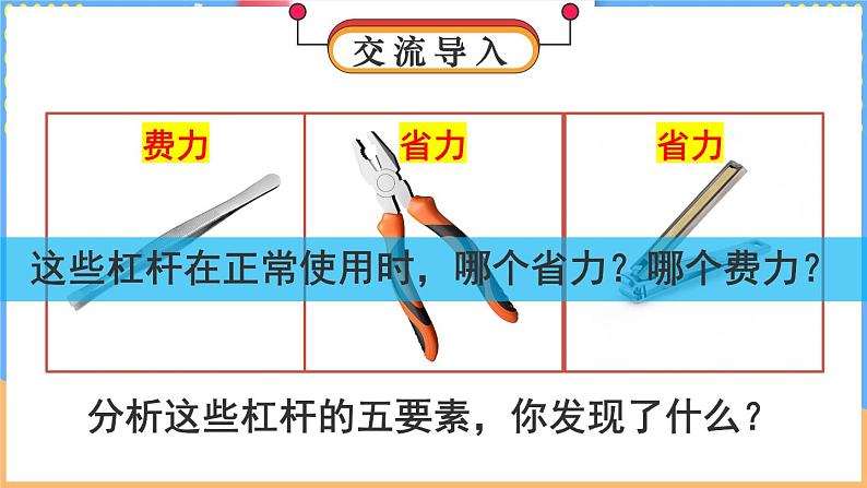 第2课时 杠杆的分类及应用第3页