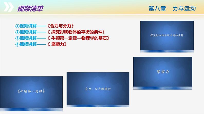 第八章+力与运动（单元复习课件）第4页