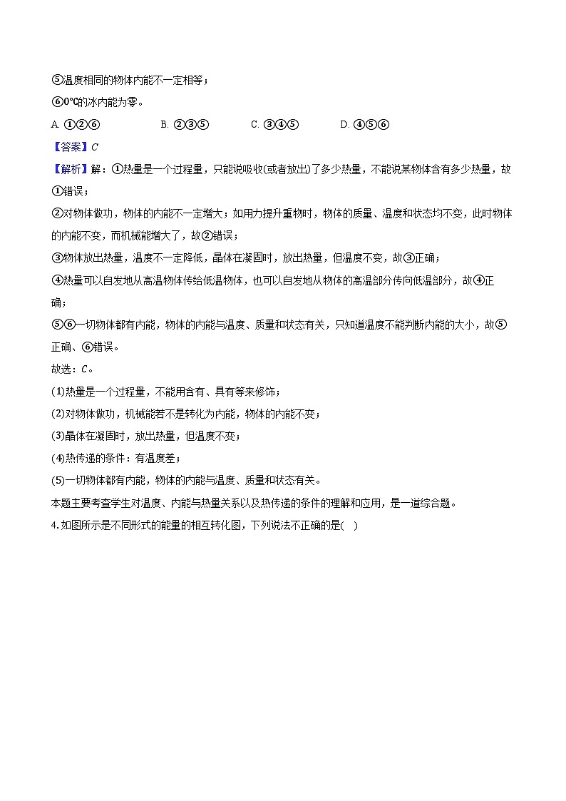 湖北省武汉市部分学校2024-2025学年九年级（上）期中物理试卷（含解析）第3页