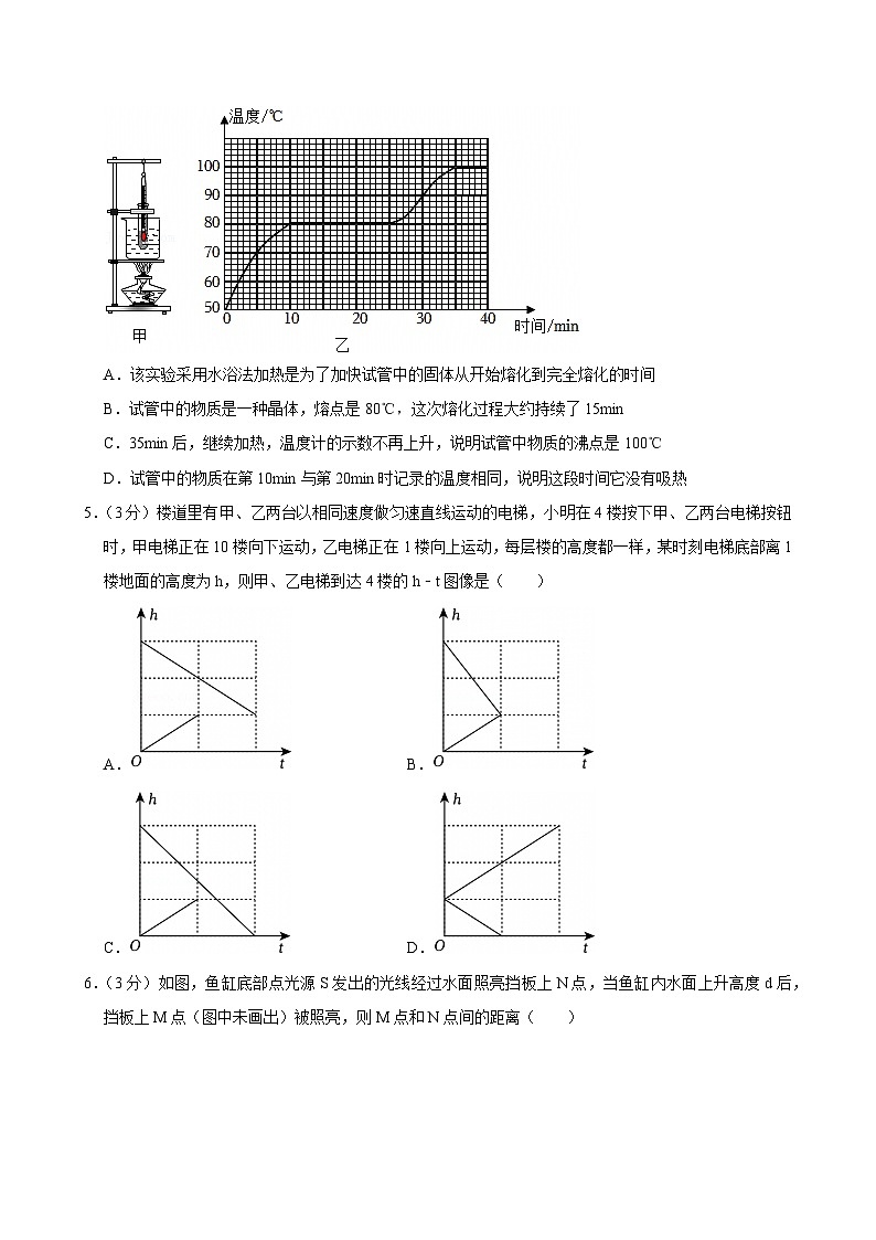 2023-2024学年安徽省安庆四中八年级（上）期末物理试卷第2页
