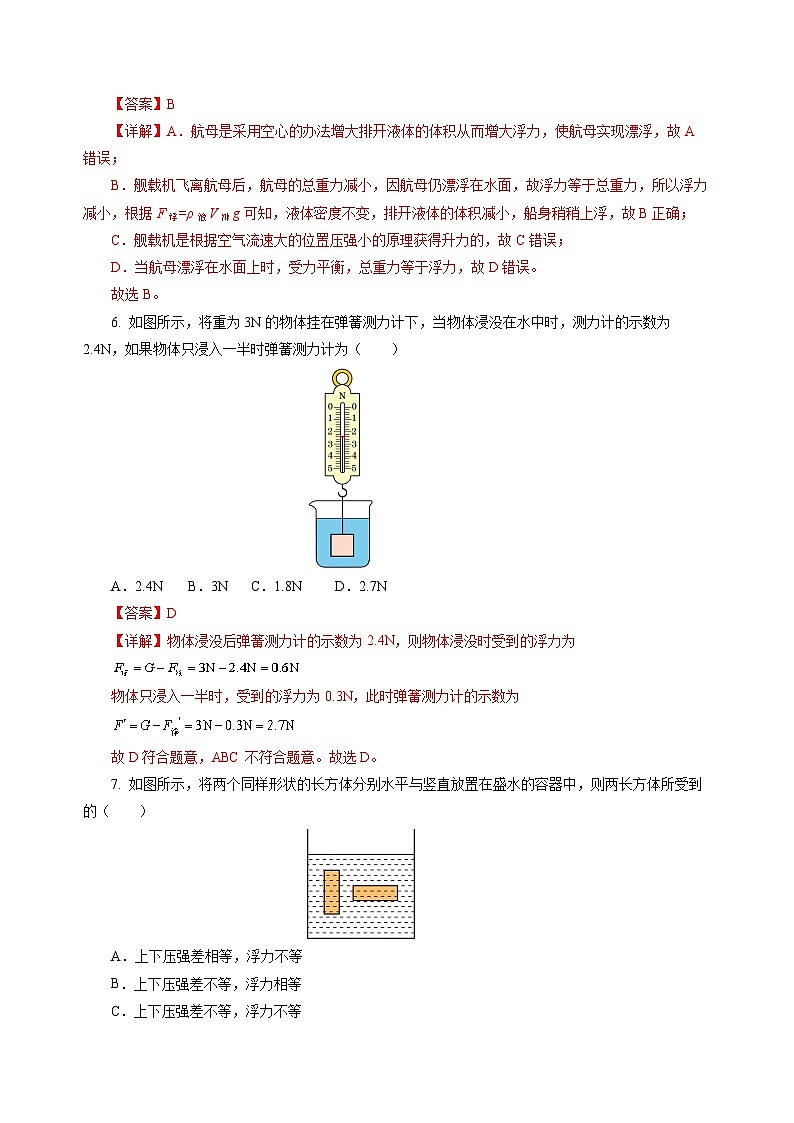 第九章 浮力（单元测试）（解析版）第3页