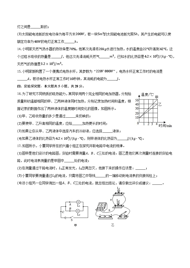 吉林省长春市赫行实验学校2024-2025学年九年级（上）期末物理试卷-第3页