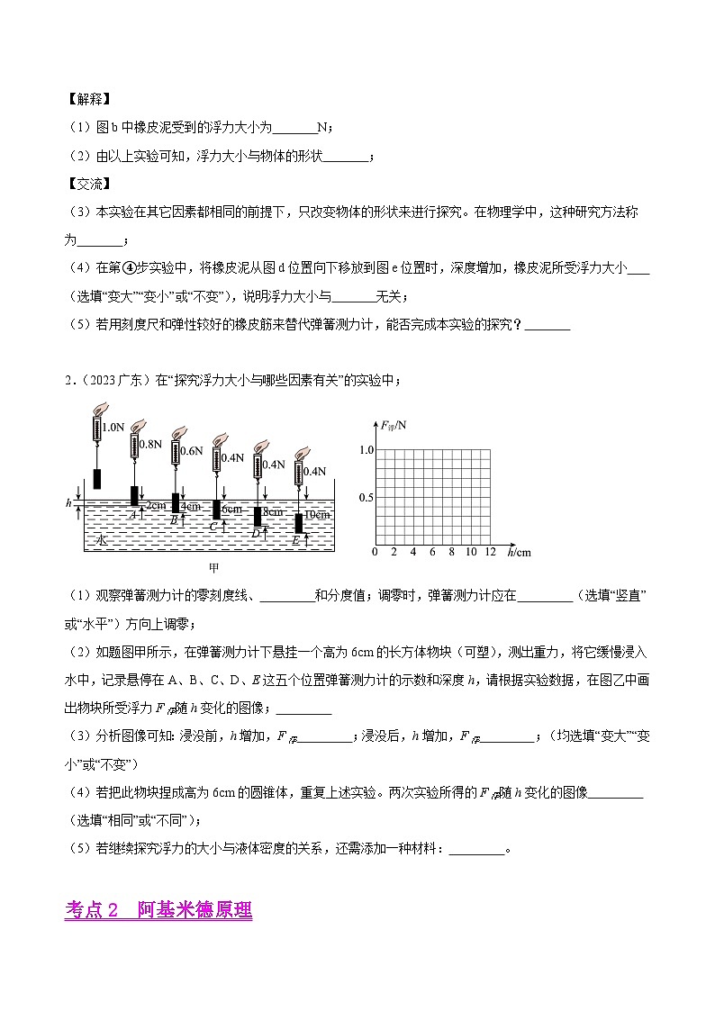 专题09 浮力及其应用（第02期）-【真题汇编】最新中考物理真题分项汇编（全国通用）（原卷版）第2页