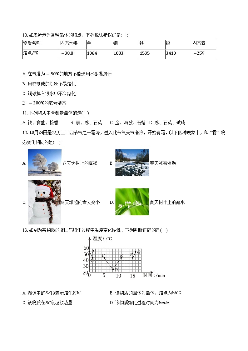 四川省绵阳市江油市2024-2025学年八年级（上）期中物理试卷-第3页
