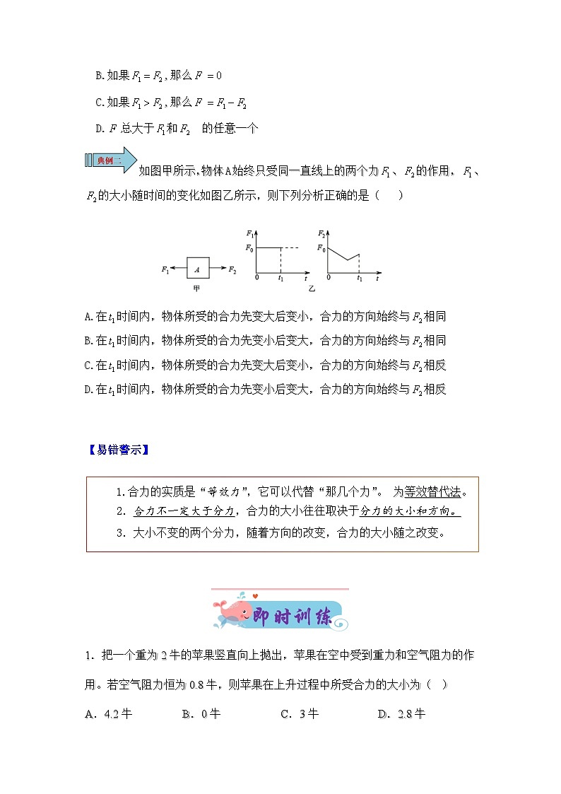 7.2  力的合成（原卷版）第3页