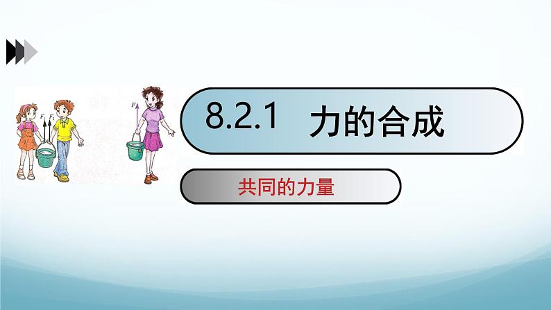 8.2力的平衡第1课时合力 课件-2024-2025学年教科版八年级物理下册第1页