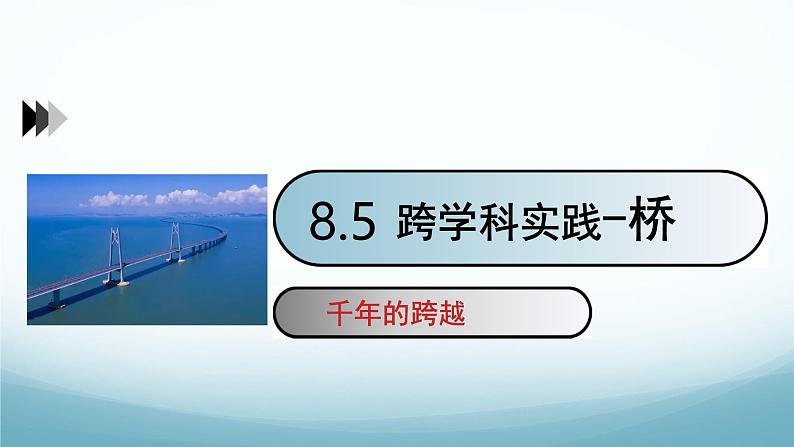 8.5跨学科实践: 桥 课件-2024-2025学年教科版八年级物理下册第1页