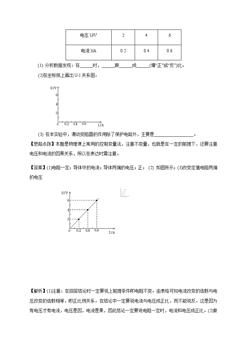 第8讲电流与电压电阻的关系 欧姆定律教师版第2页