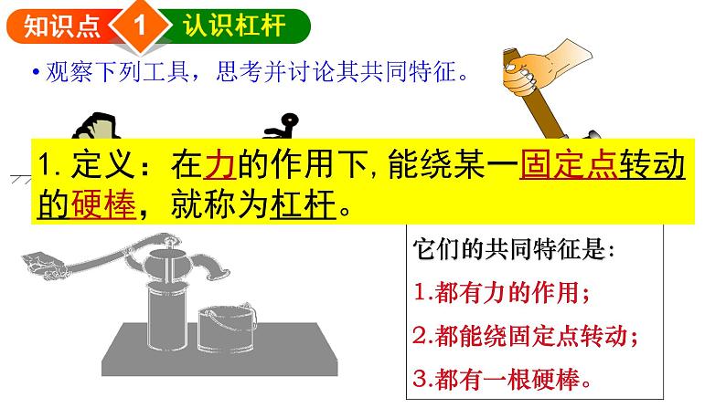 沪科版初中物理 八年级全册 课件10.1杠杠的平衡条件第3页