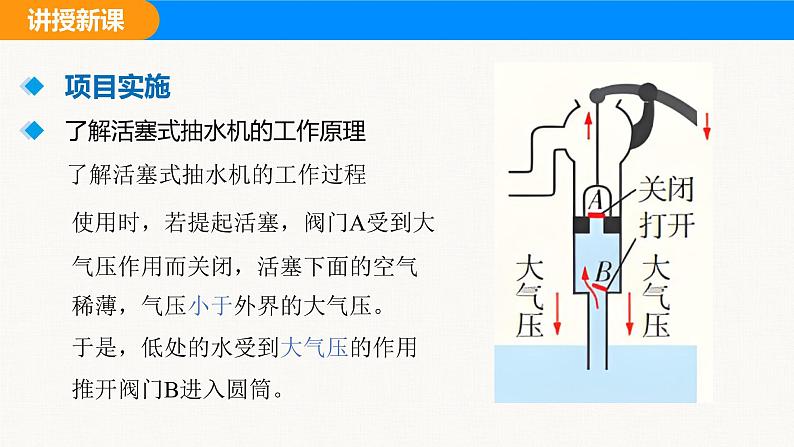 人教版（2024）八年级物理下册课件 第九章 第四节 跨学科实践：制作简易活塞式抽水机第8页