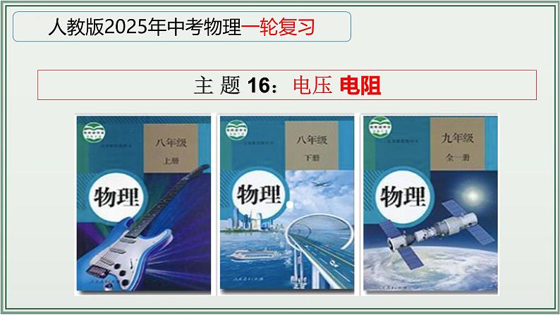 主题16：电压电阻-2025年中考物理一轮复习课件（全国通用）第1页