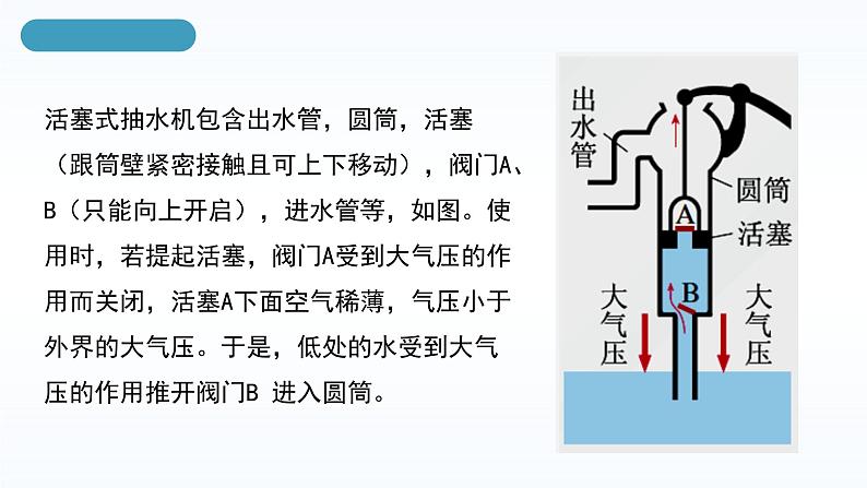 人教版八年级下册 第九章 第4节《跨学科实践：制作简易活塞式抽水机》课件PPT第8页