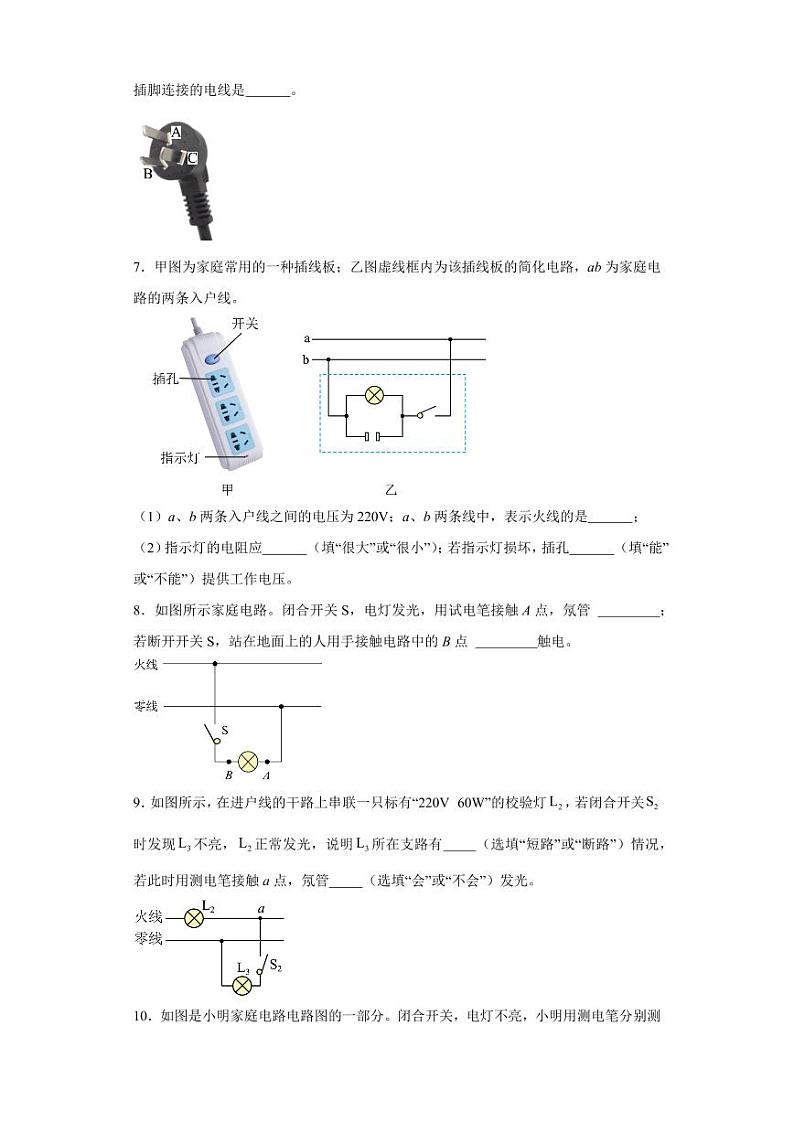 19.1家庭电路（学生版） 2023-2024学年九年级物理全册同步讲与练（人教版）第2页