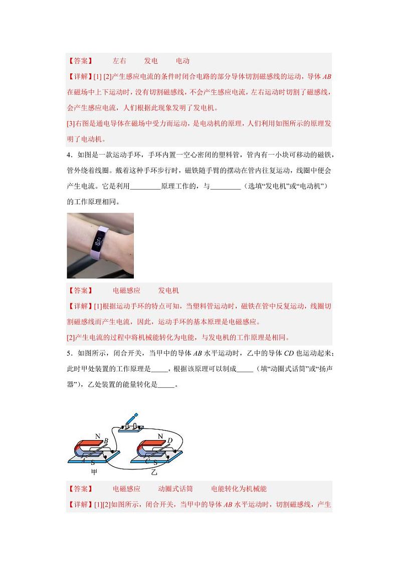 20.5磁生电（教师版） 2023-2024学年九年级物理全册同步讲与练（人教版）第2页