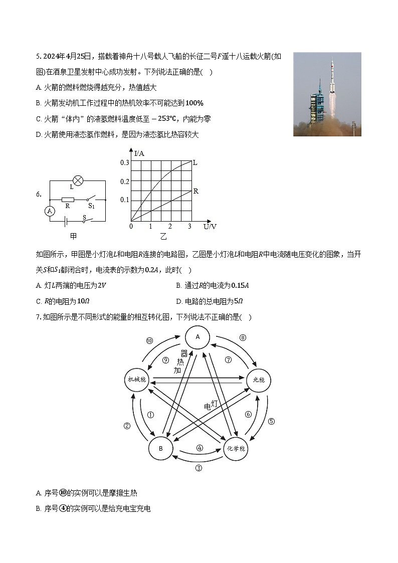 青海省西宁市2024-2025学年九年级（上）期末物理试卷第2页