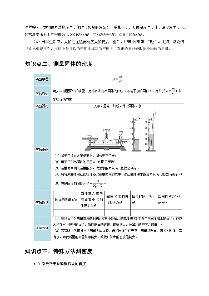 实验6 测量固体的密度（解析版）第2页
