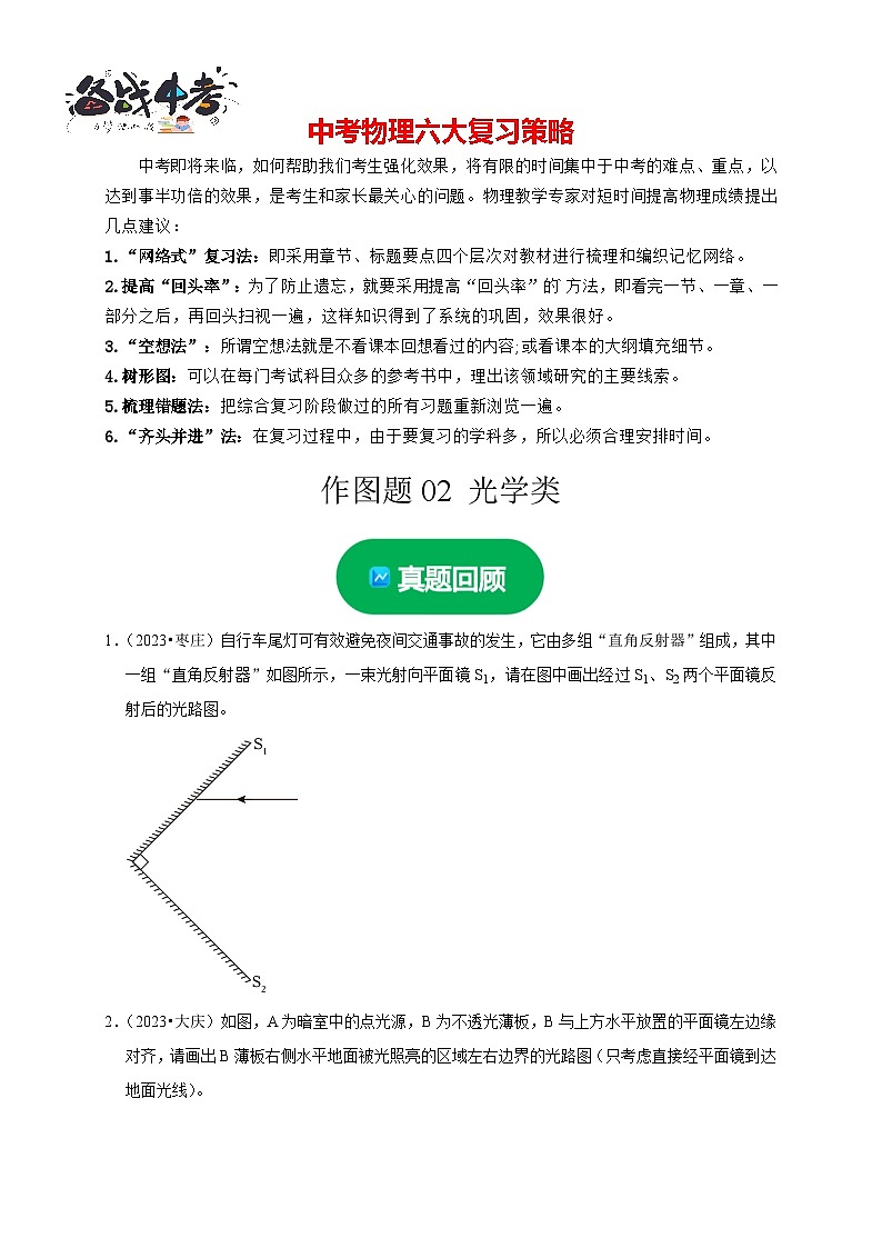作图题02 光学类（原卷版）第1页