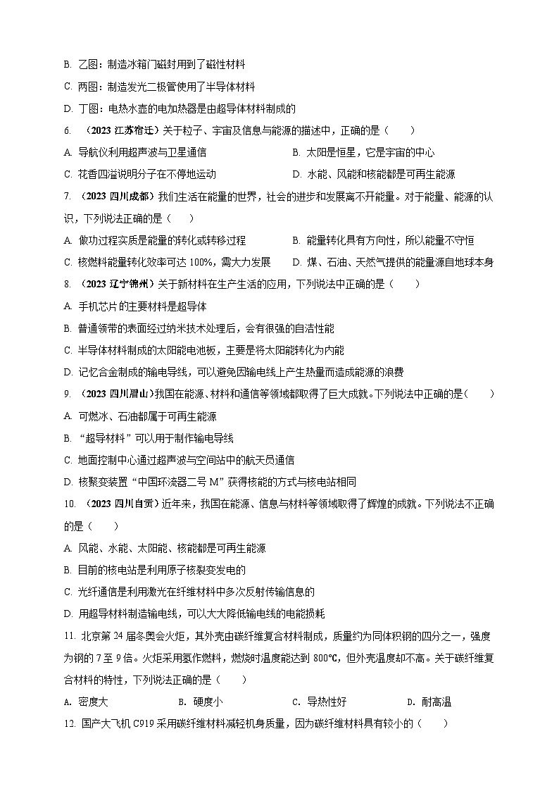 专题08 物理学与社会发展（能源开发利用及新材料）问题（原卷版） 第2页