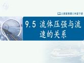 【人教版】八下物理  9.5 流體壓強與流速的關(guān)系（課件+導學案+教學設計+同步練習+內(nèi)嵌視頻）