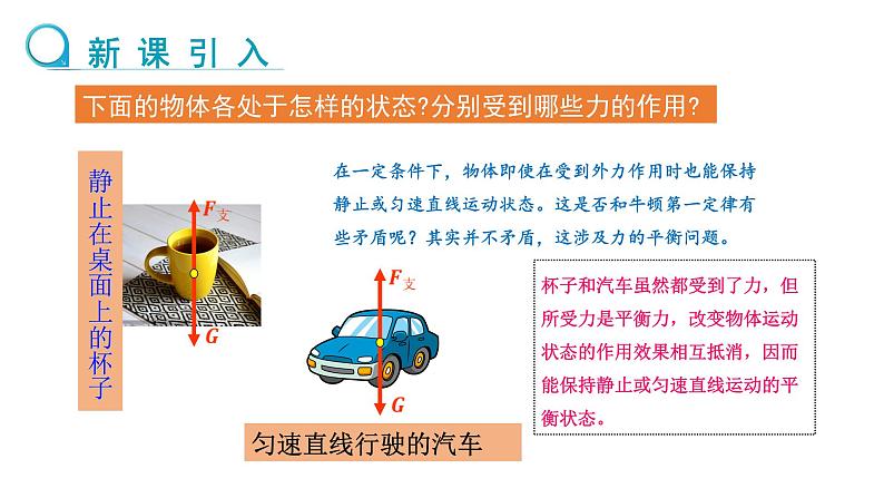 7.3 二力平衡 （课件）- 2024-2025学年沪科版（2024）物理八年级全一册第3页